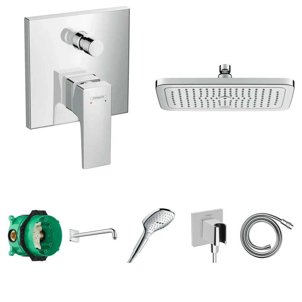 Hansgrohe Metropol 2 Çıkış Ankastre Duş Seti - Croma E 280