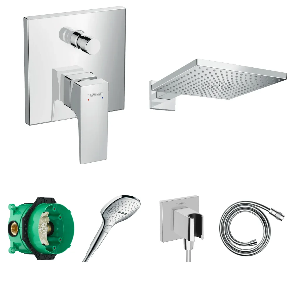 Hansgrohe Metropol 2 Çıkış Ankastre Duş Seti - Raindance E 300
