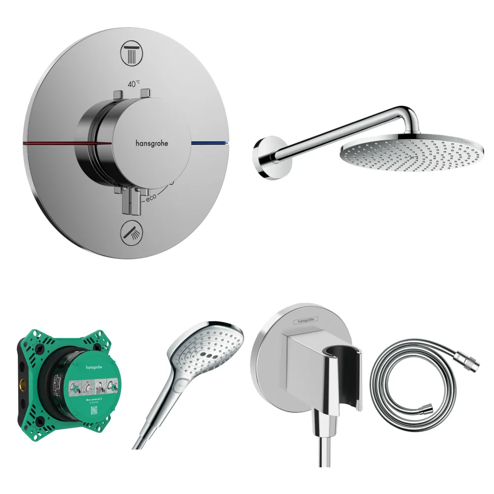 Hansgrohe ShowerSelect Comfort S 2 Çıkış Ankastre Duş Seti - Raindance S 240