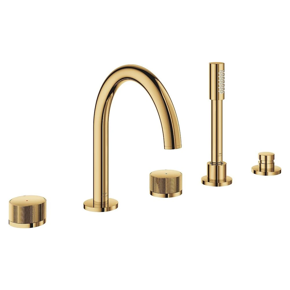 Grohe Atrio Private Collection Altın Knob Küvet Bataryası