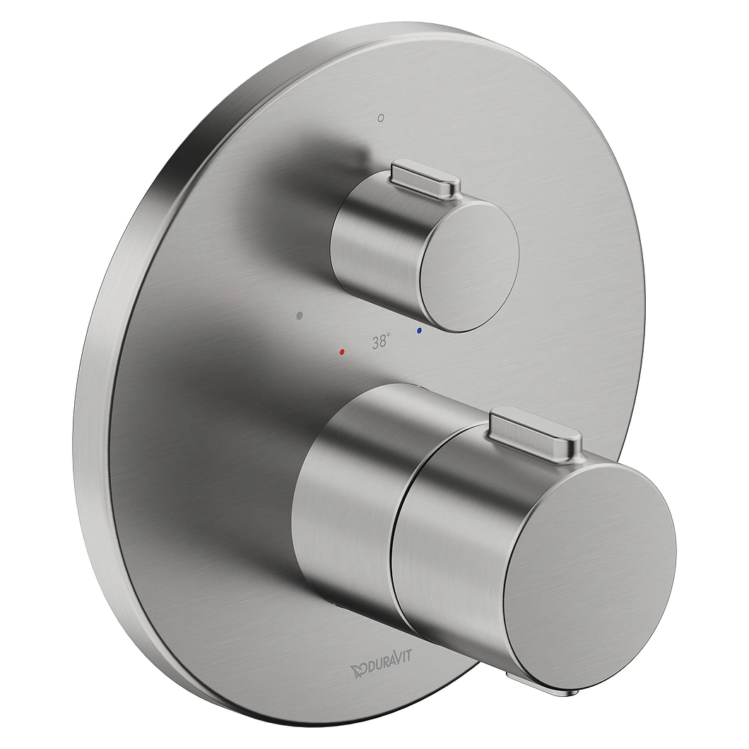 Duravit 1 Çıkışlı Çelik Termostatik Ankastre Batarya