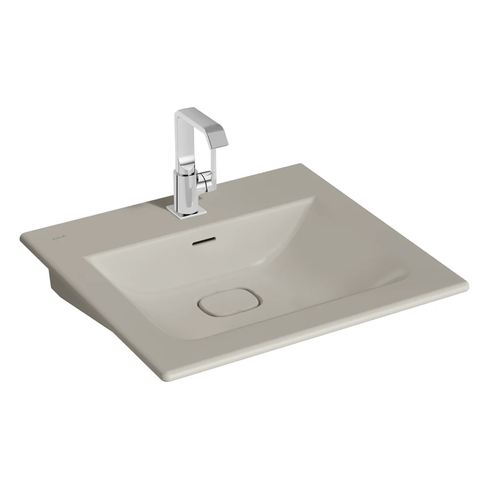 Vitra Metropole 60x53 Cm Taupe Etajerli Lavabo