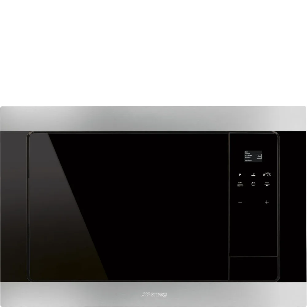Smeg 60 cm Çelik Izgaralı Ankastre Mikrodalga Fırın