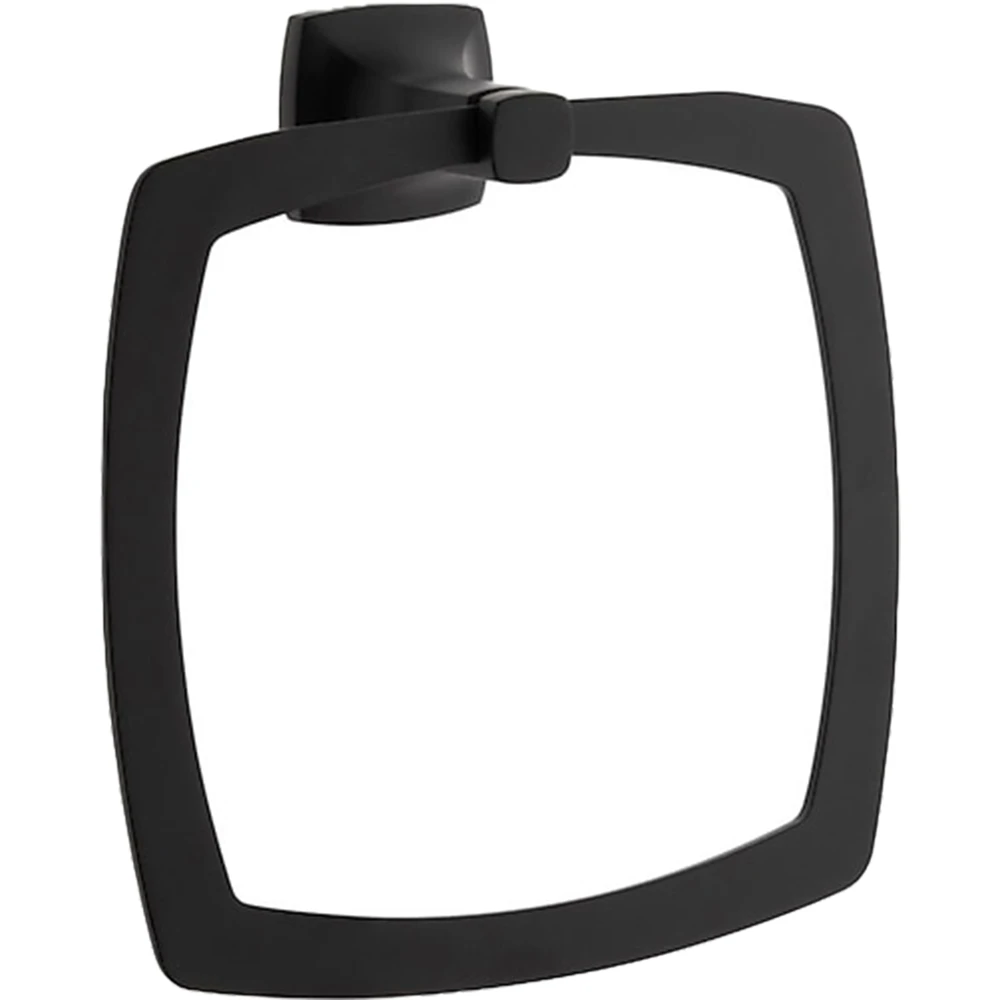 Vitra Base Square Mat Siyah Halka Havluluk - A4412036