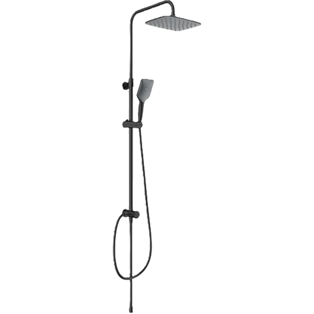 Vitra Punto 301 Square Mat Siyah Duş Kolonu - A4593736